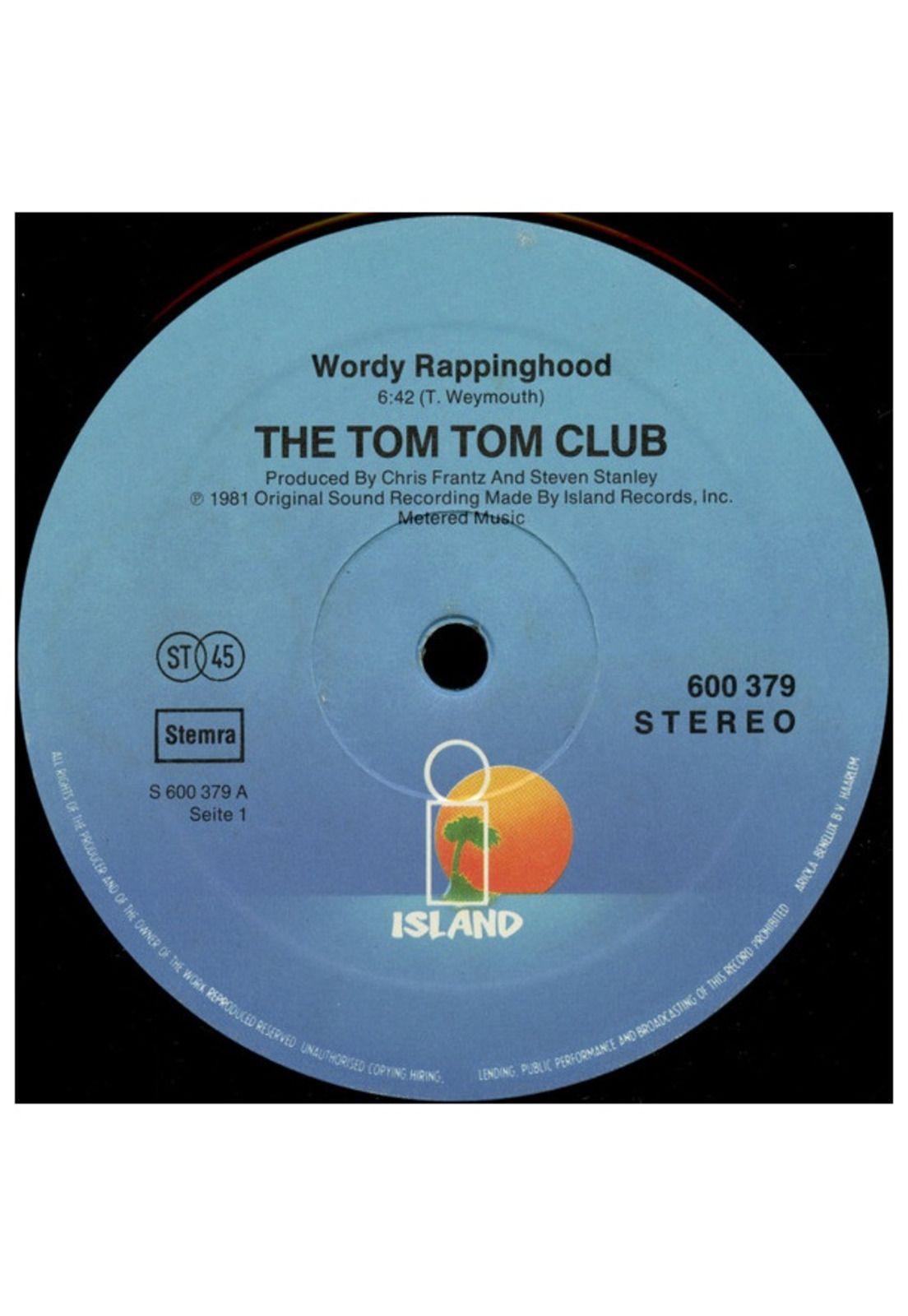 TOM TOM CLUB  - WORDY RAPPINGHOOD | 12'' MAXI SINGLE USADO-2