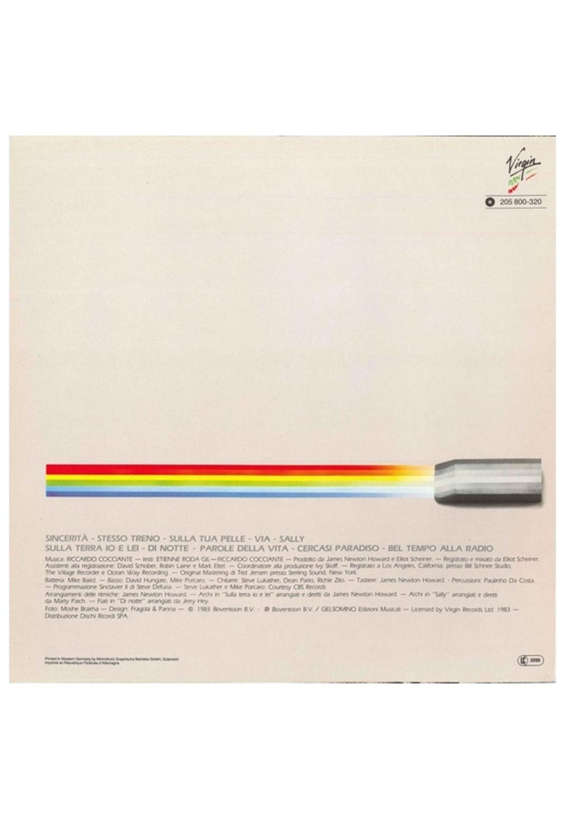 RICARDO COCCIANTE - SINCERITÁ | VINILO USADO-1