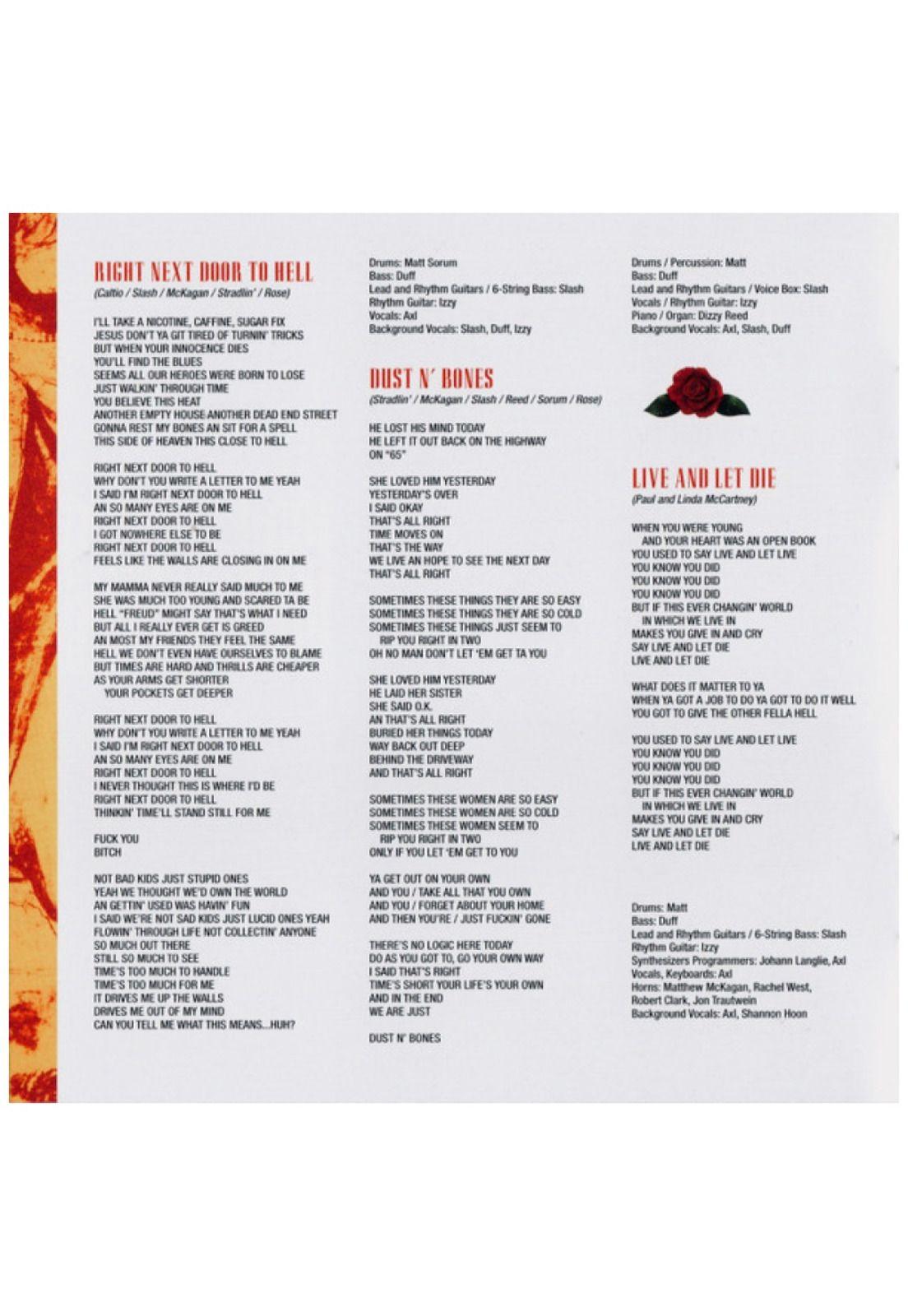 GUNS 'N ROSES - USE YOUR ILLUSION I | CD-5