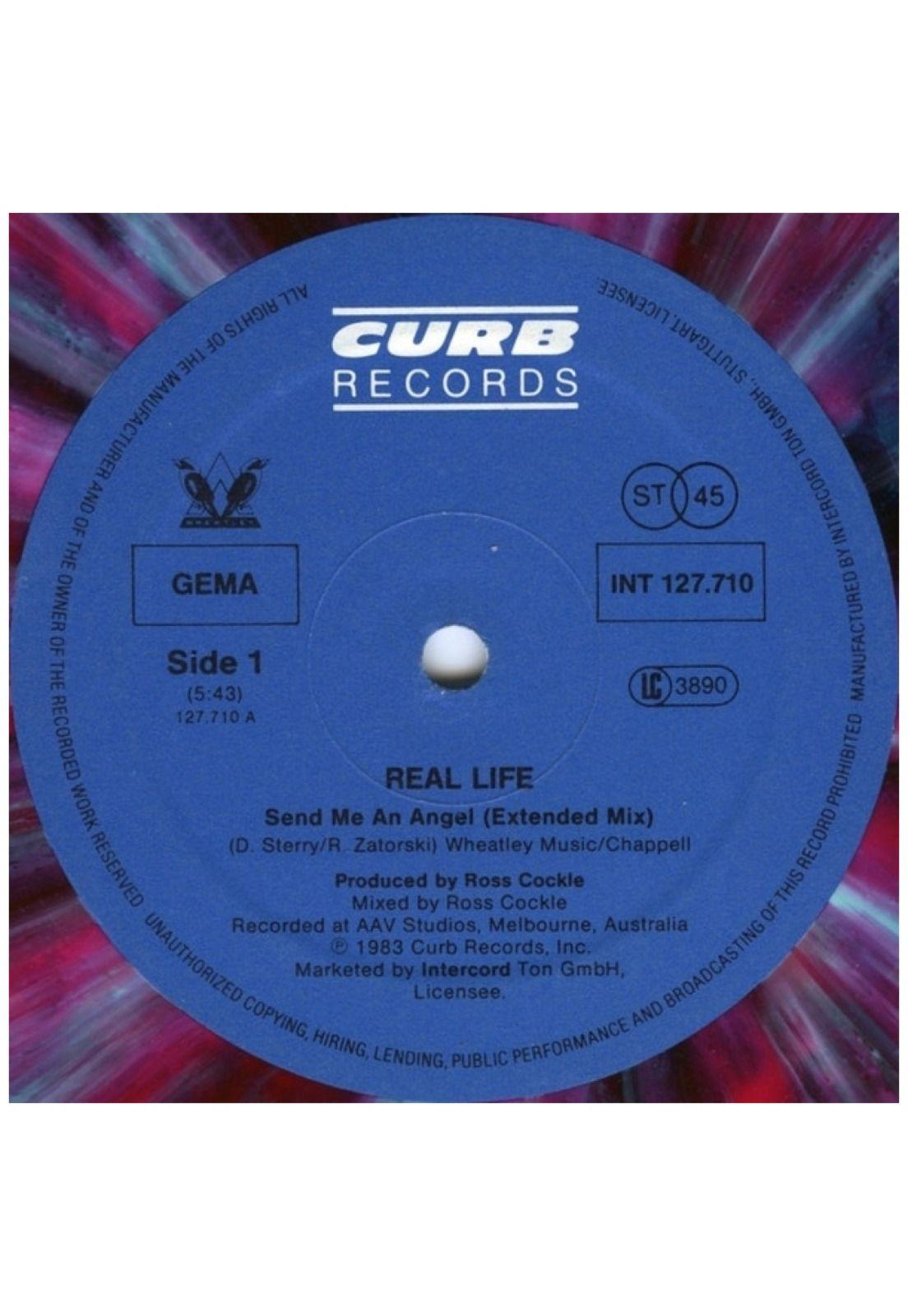 REAL LIFE - SEND ME AN ANGEL (EXTENDED MIX) | 12" MAXI SINGLE VINILO USADO-2