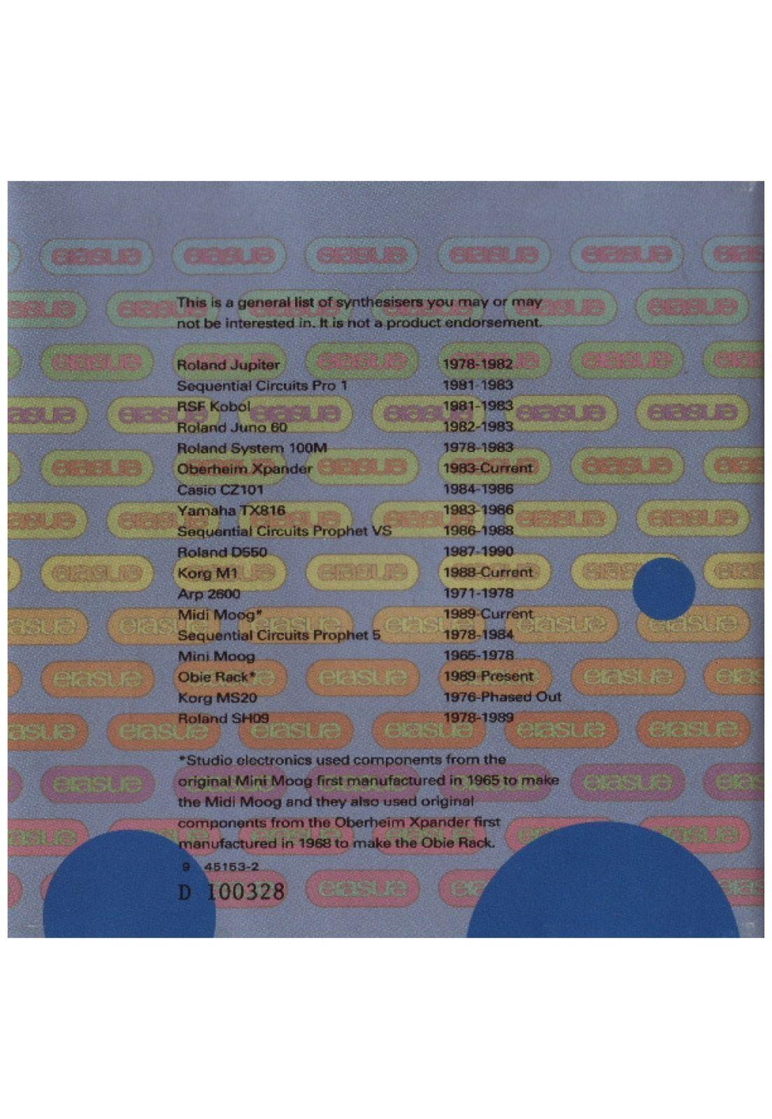 ERASURE - POP: THE FIRST 20 HITS | CD USADO-3
