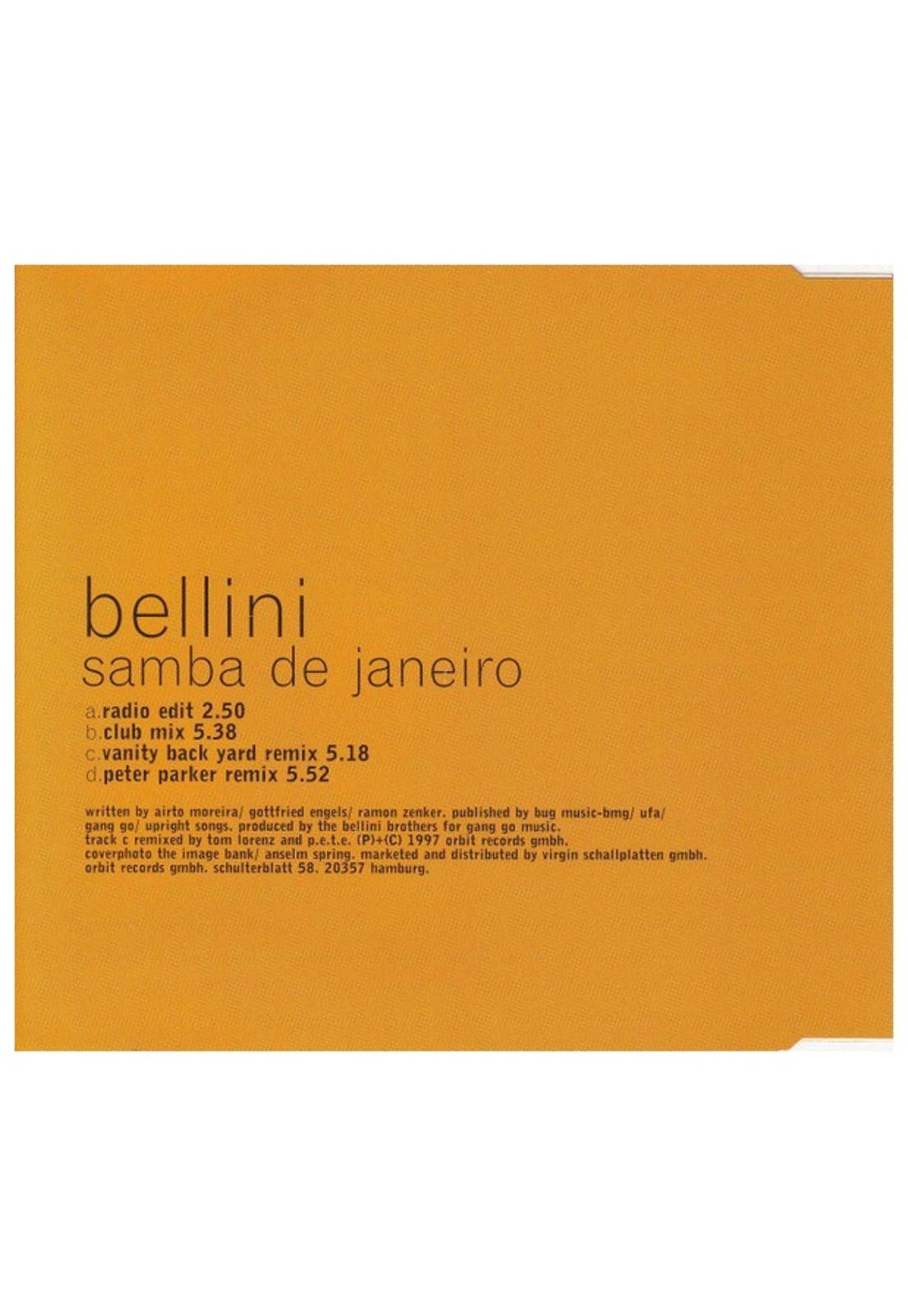 BELLINI - SAMBA DE JANEIRO | CD SINGLE USADO-1