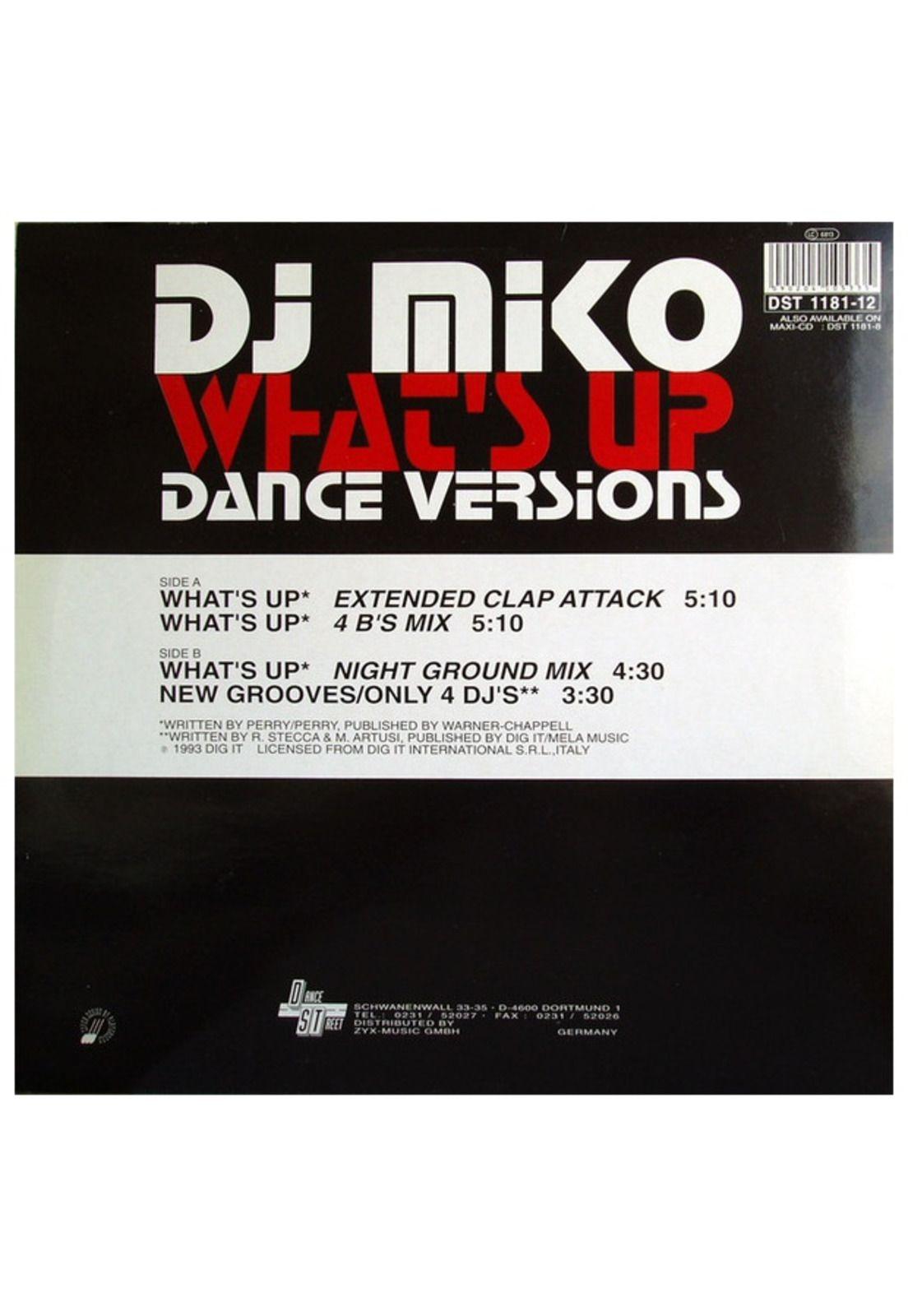 DJ MIKO - WHAT'S UP | 12" MAXI SINGLE USADO-1