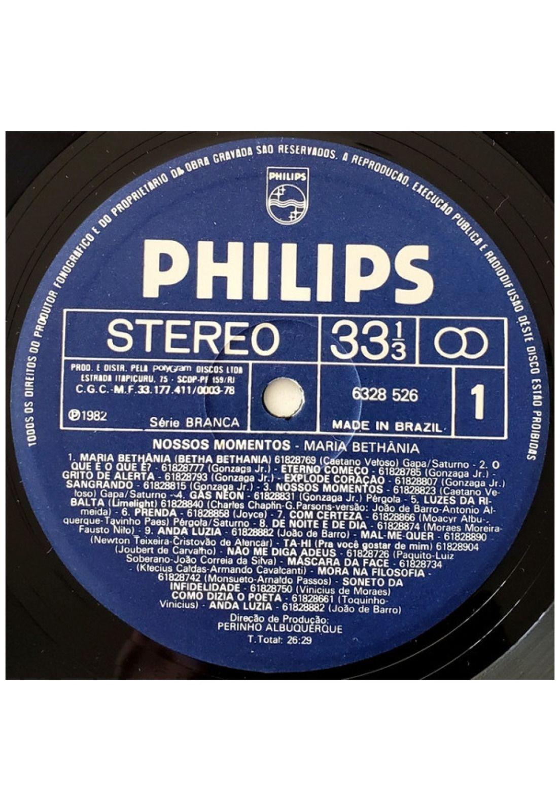 MARIA BETHANIA - NOSSOS MOMENTOS | VINILO USADO-4