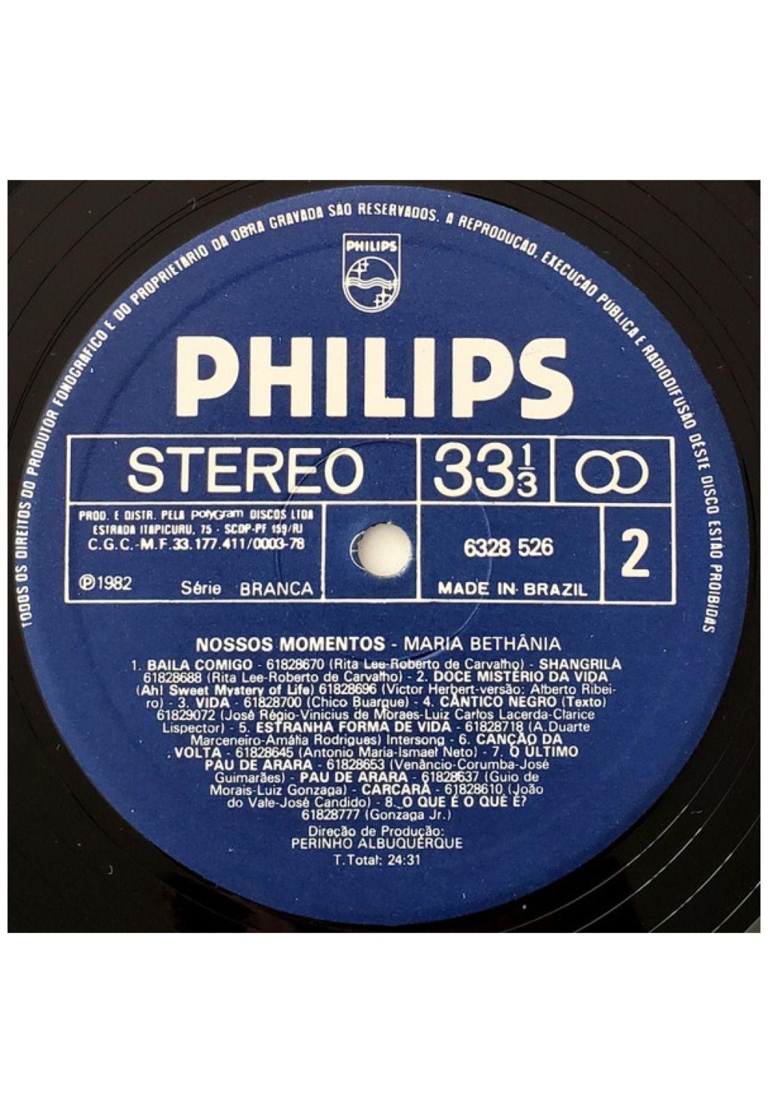 MARIA BETHANIA - NOSSOS MOMENTOS | VINILO USADO-5