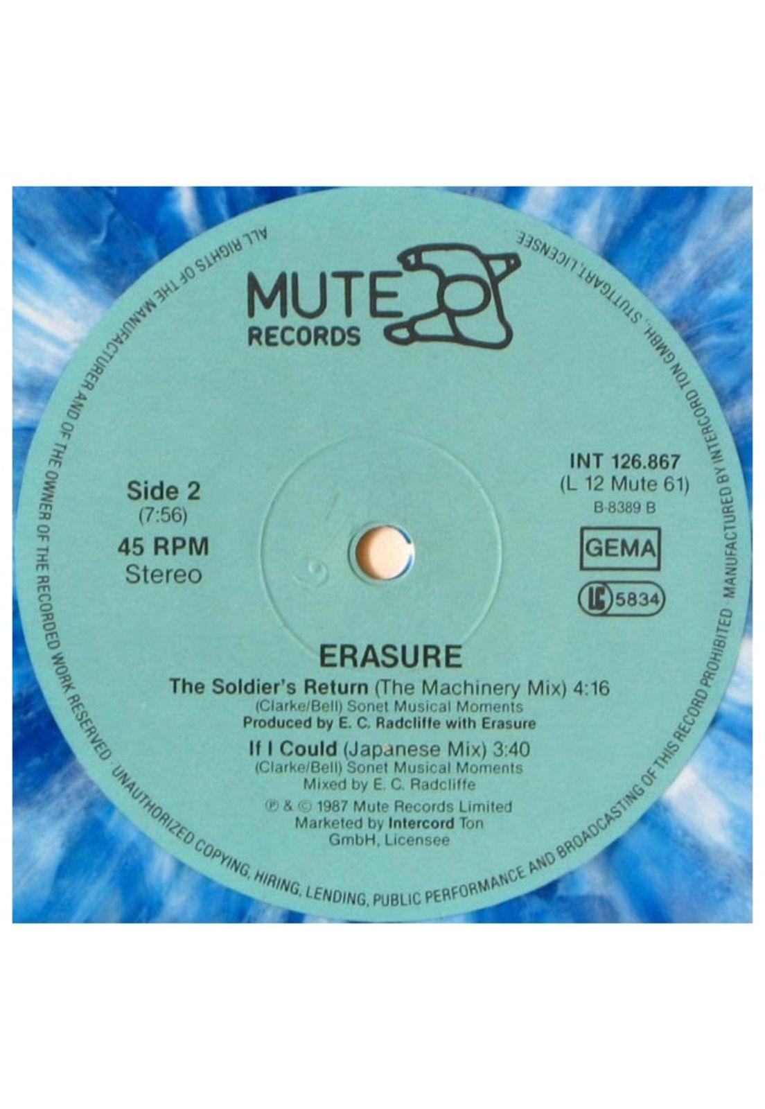 ERASURE - VICTIMS OF LOVE (BLUE VYNIL) | 12" MAXI SINGLE USADO-3
