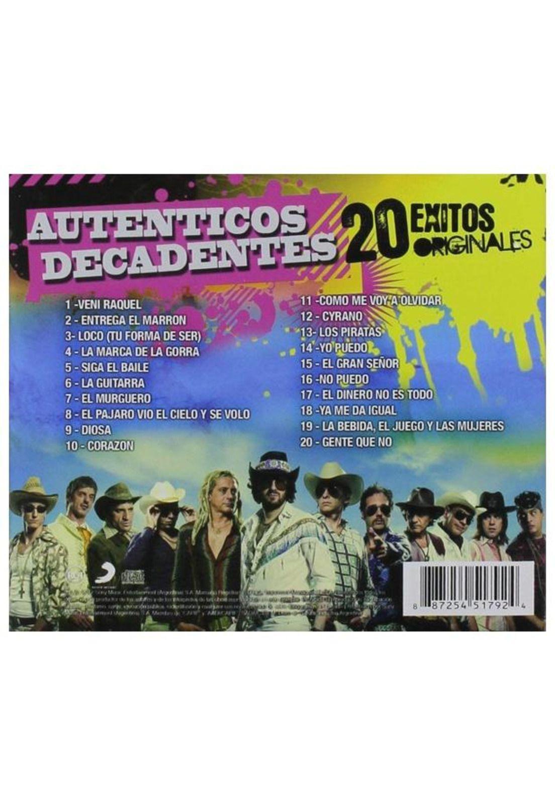 AUTENTICOS DECADENTES - 20 EXITOS ORIGINALES | CD-1