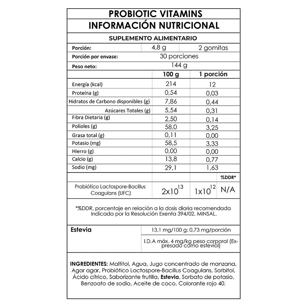 Pack Vitamina Probiotic equilibrio instestinal 6 meses - GumiBears-3