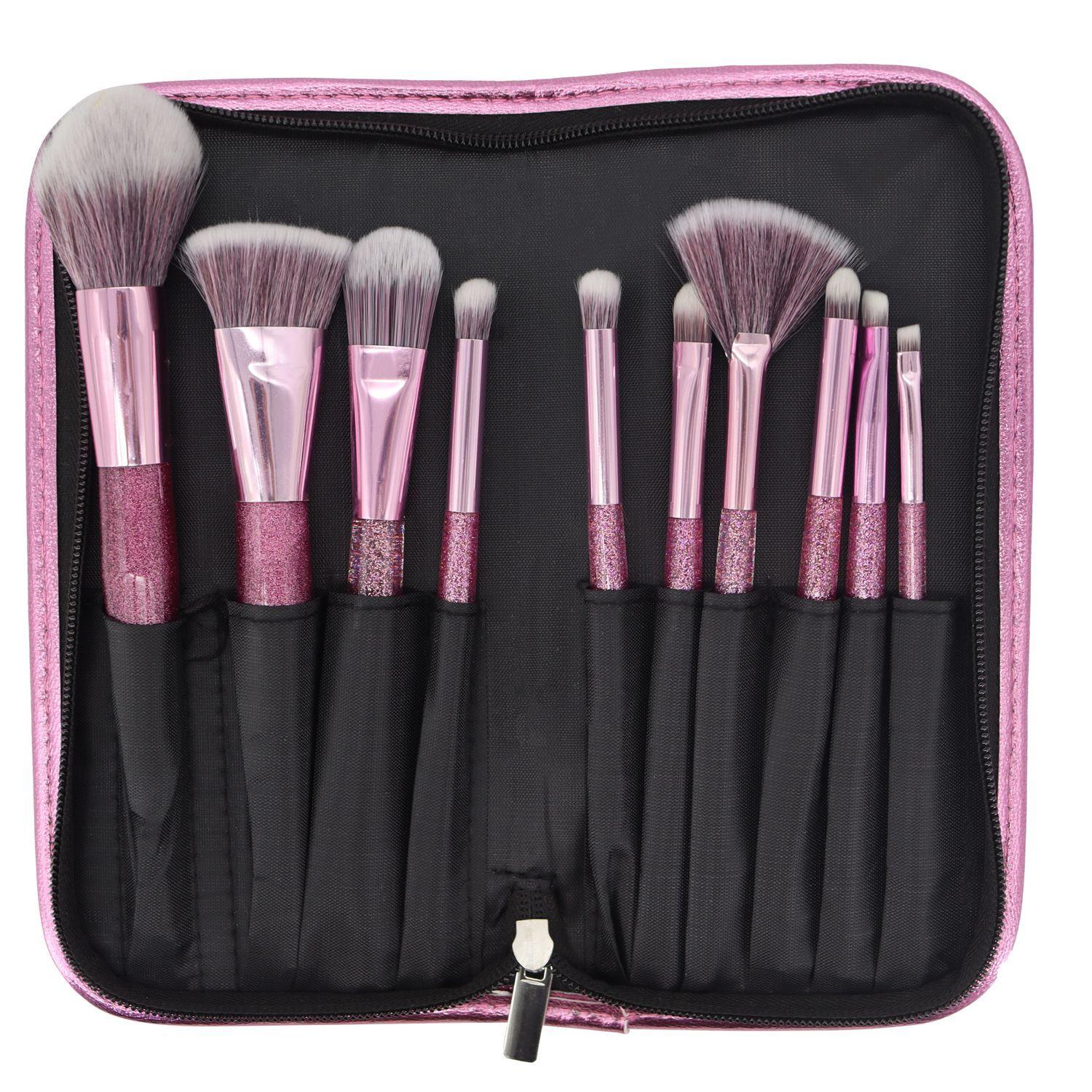 Set Paleta Sombras Ojos Tono Naughty Red y brochas Estuche-3