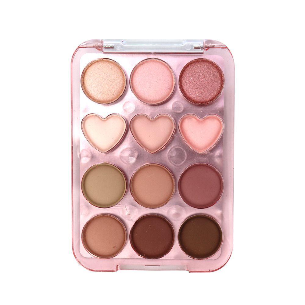 Paleta De Sombras Ojos 12 Tonos Mezclables Maquillaje Ojos-2