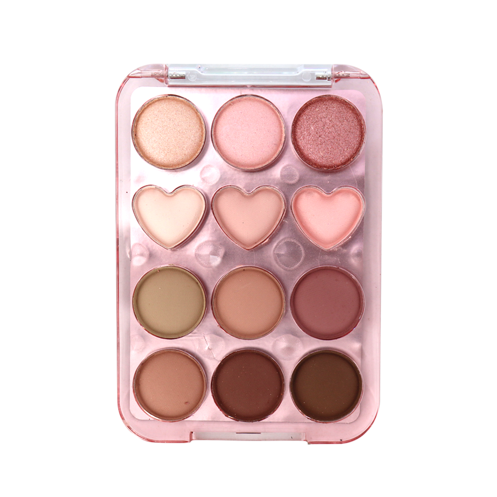Paleta De Sombras Ojos 12 Tonos Mezclables Maquillaje Ojos-3