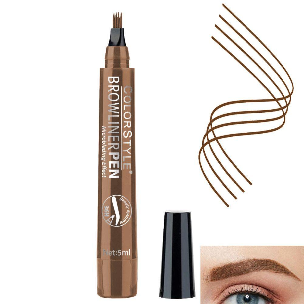 Lápiz De Cejas Microblading Maquillaje Marron Claro-2