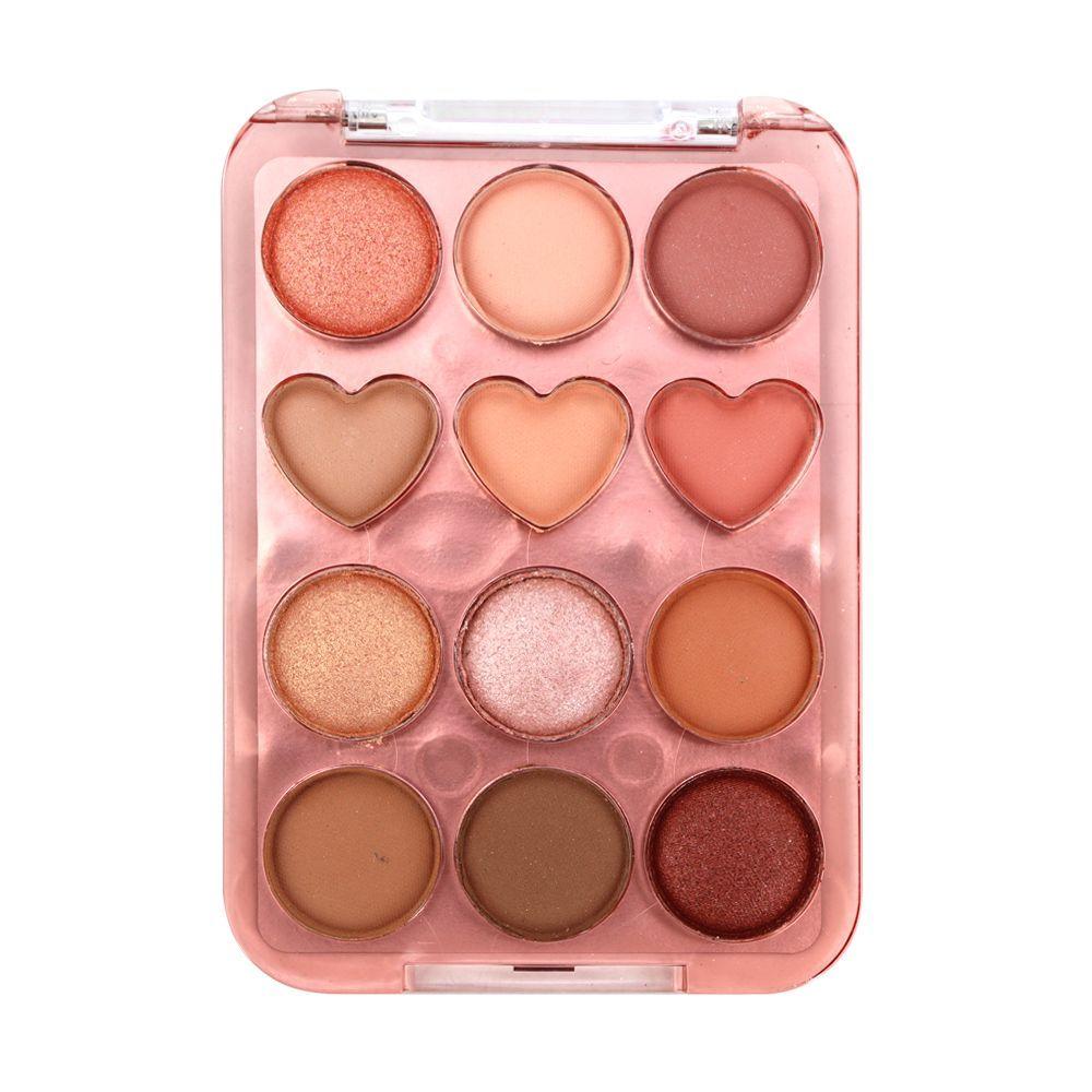 Paleta De Sombras Ojos 12 Tonos Mezclables Maquillaje Ojos-3