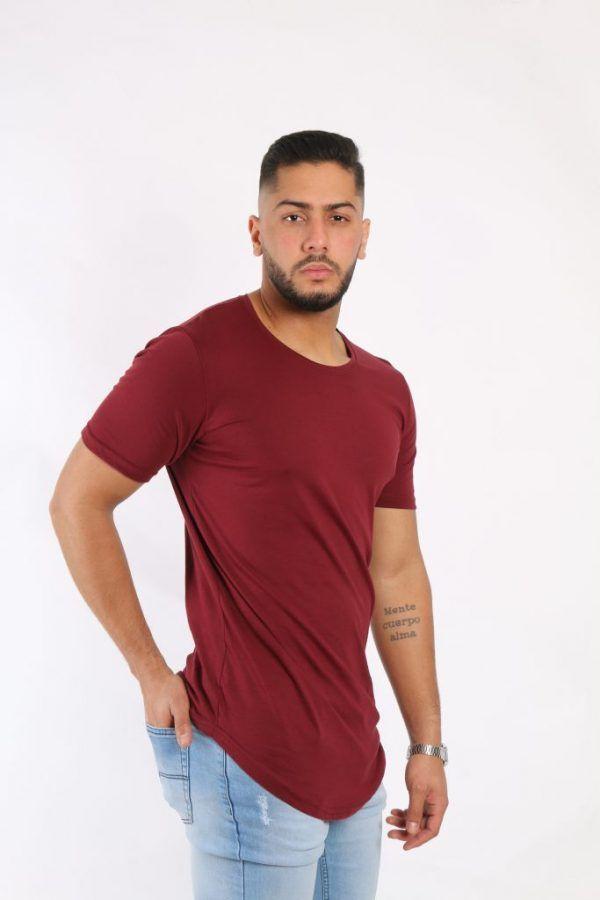 Polera Lisa burdeo-0