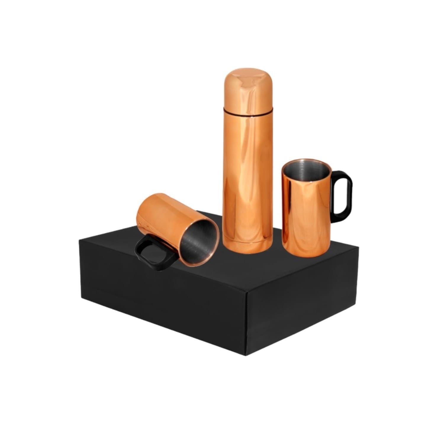 Set termo con 2 tazas línea cobre-2