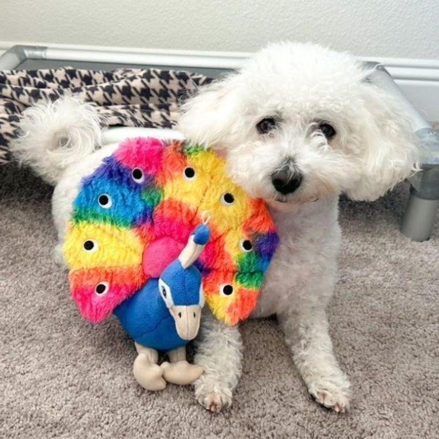 Peluche Pavo Real con Sonido-1