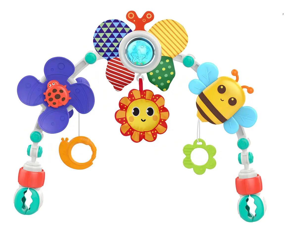 Arco Móvil Estimulación Bebé Para Coche-cuna-sillas Color Multicolor Mariposa-0