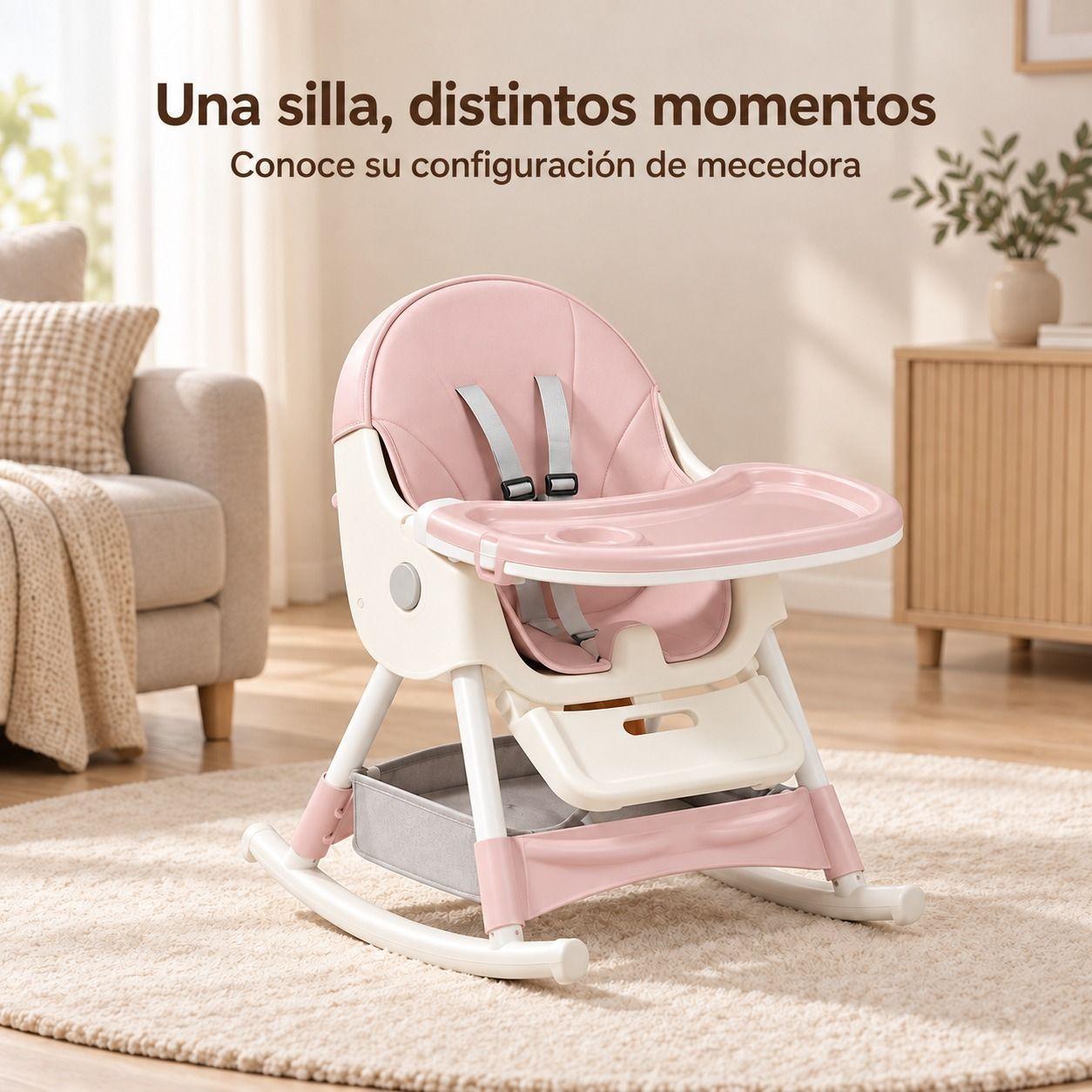 Silla de Comer para Bebé Multifuncional -3