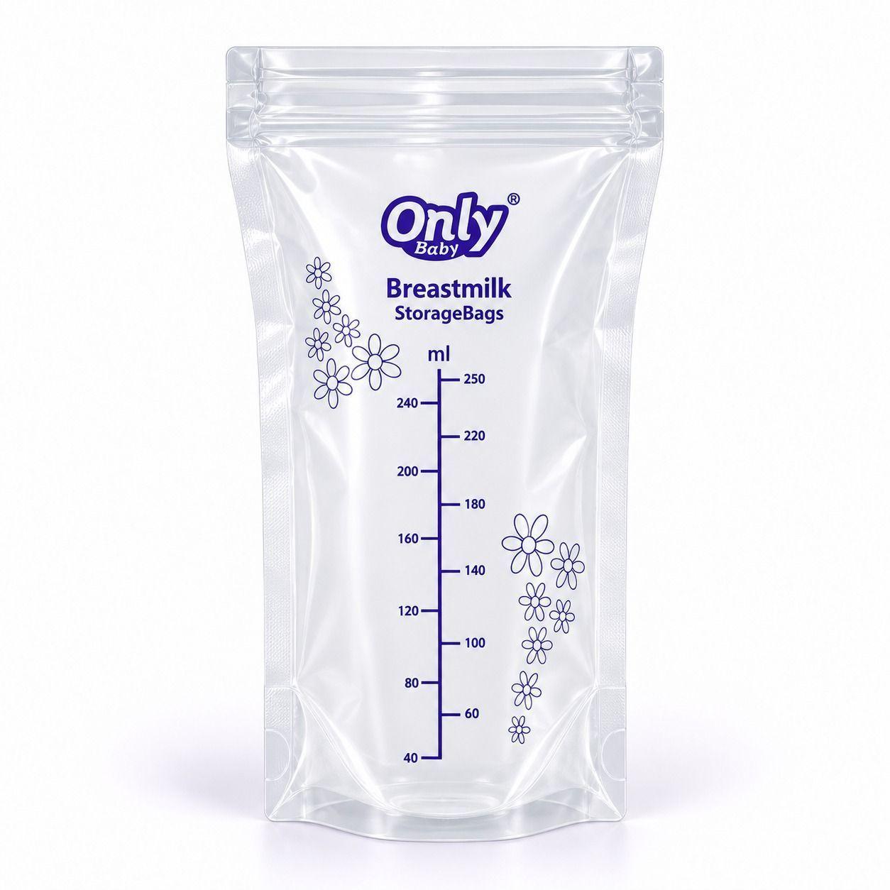 Bolsas para Almacenar Leche Materna Only Baby 250 ml (30 Unidades)-0