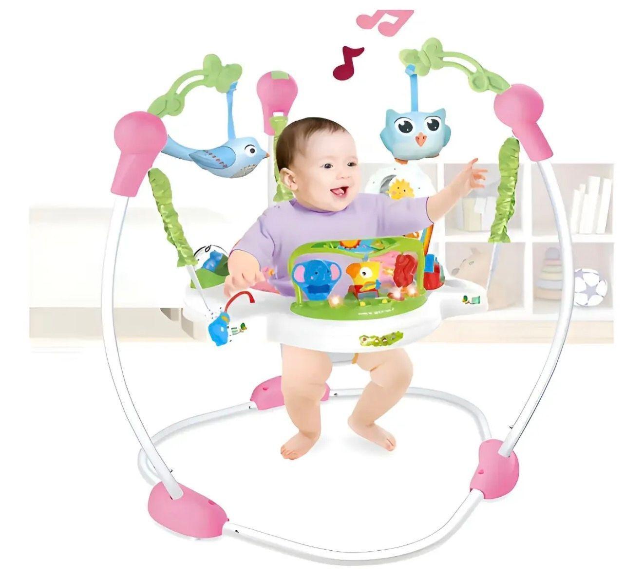 Baby Jumper Centro De Actividades Giro 360 Color Rosado-0