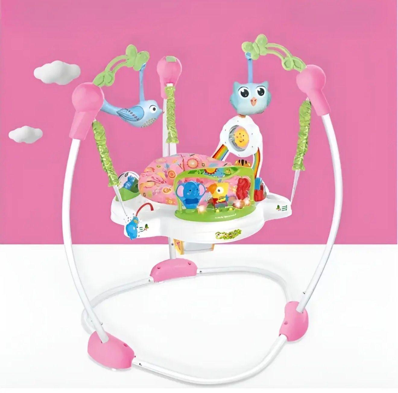Baby Jumper Centro De Actividades Giro 360 Color Rosado-1