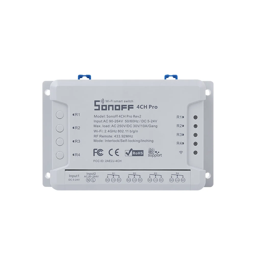Interruptor DIY Sonoff 4 Canales PRO R2-0