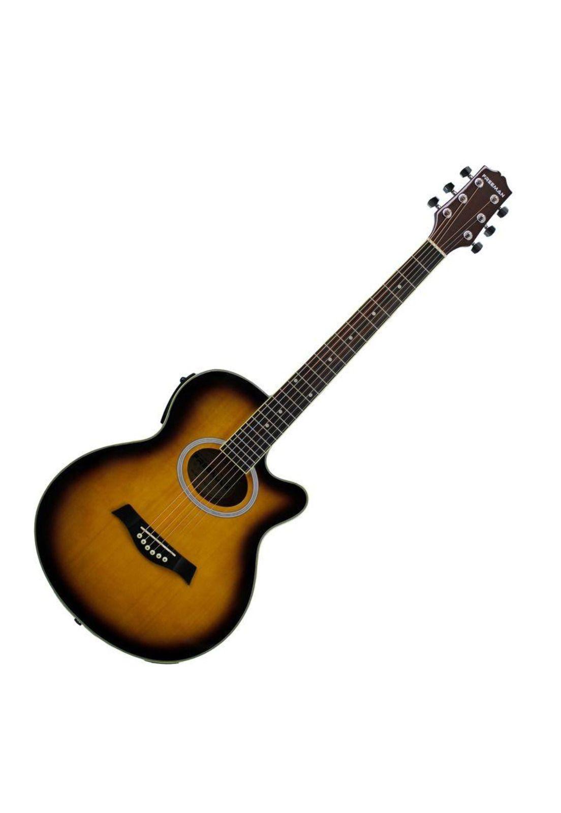 Guitarra eléctroacústica Freeman FRA95SCET - Sunburst-0