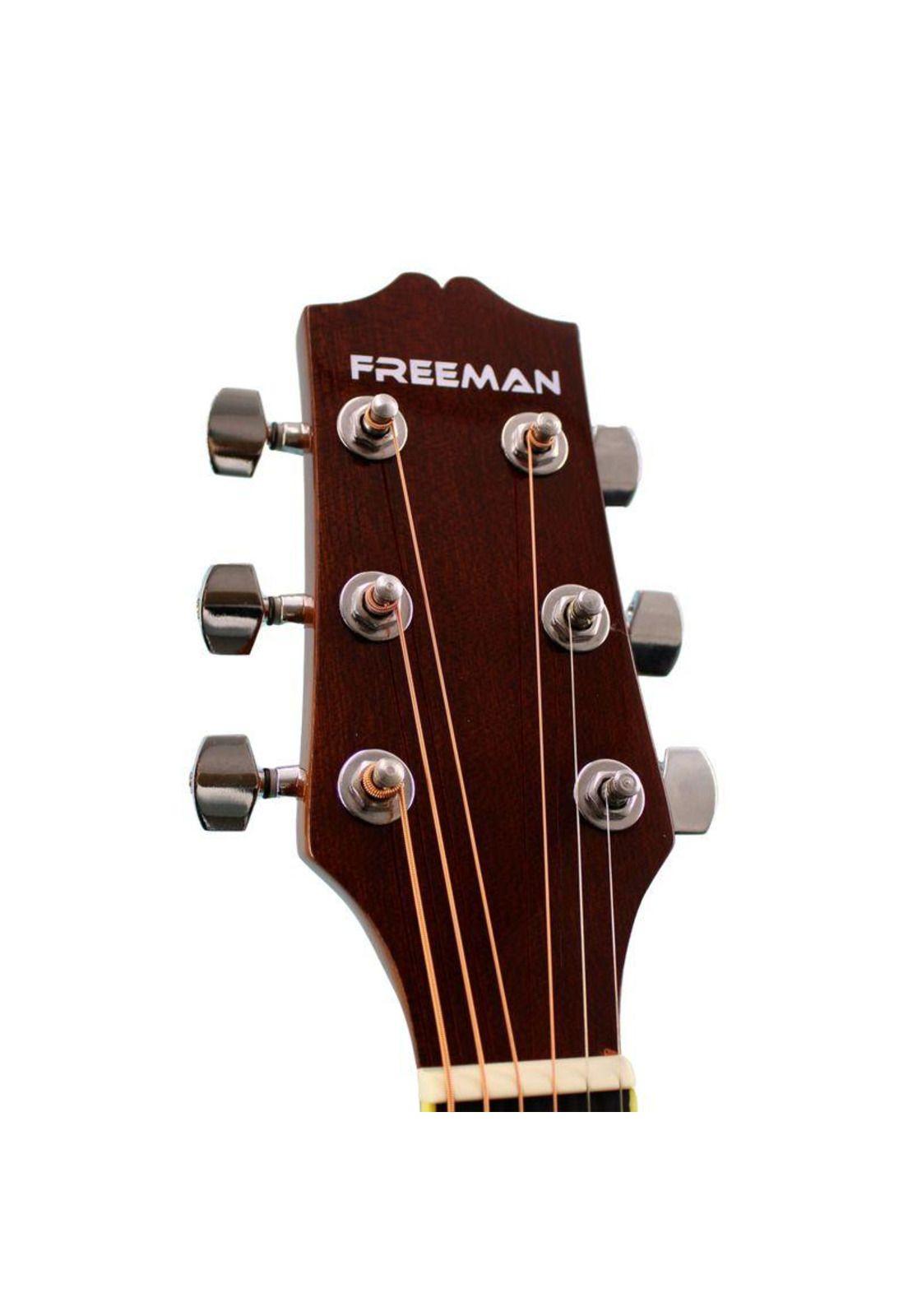 Guitarra eléctroacústica Freeman FRA95SCET - Sunburst-3