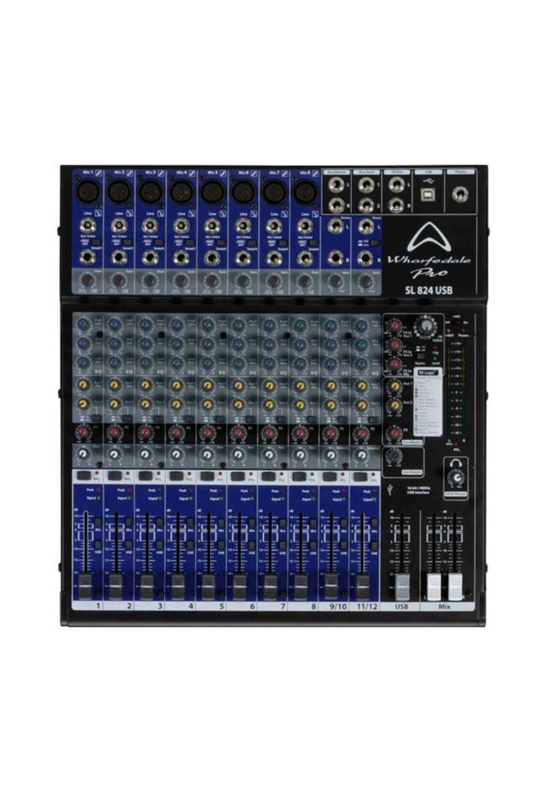 SL 824 USB BK MIXER ANALOGO WHARFEDALE-0