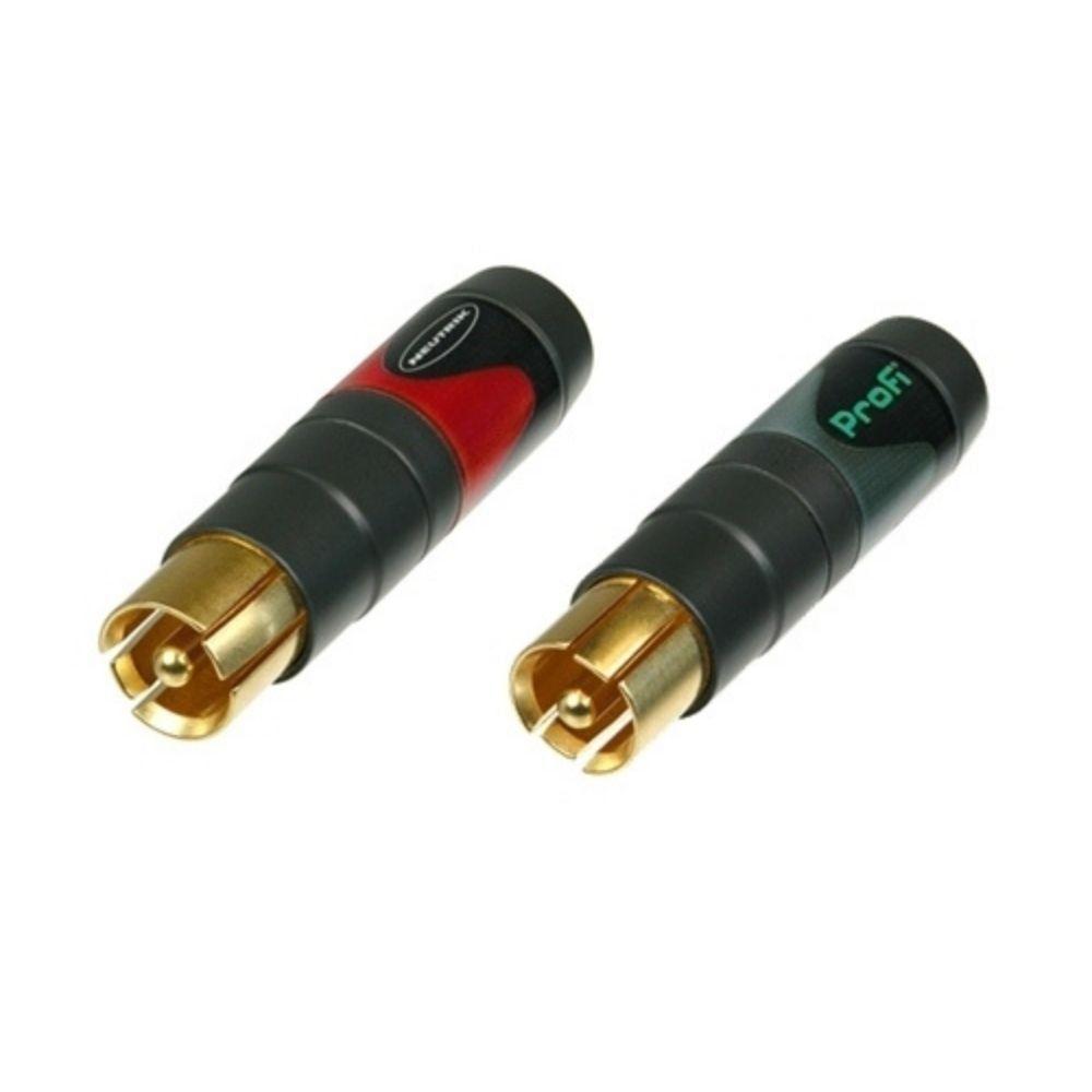 Par de phono plugs profesionales tipo RCA Neutrik NF2C-B/2-0