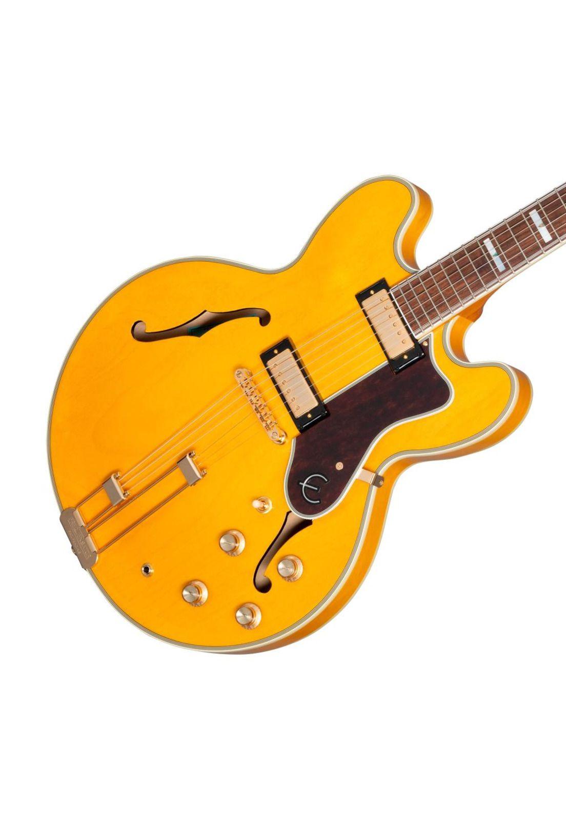 Guitarra eléctrica Epiphone Sheraton Frequensator Semi-hollowbody - Natural-4