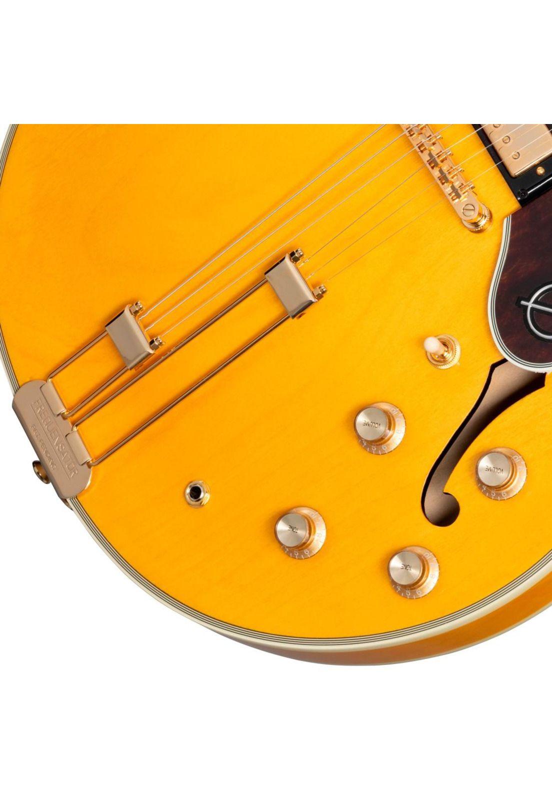 Guitarra eléctrica Epiphone Sheraton Frequensator Semi-hollowbody - Natural-5