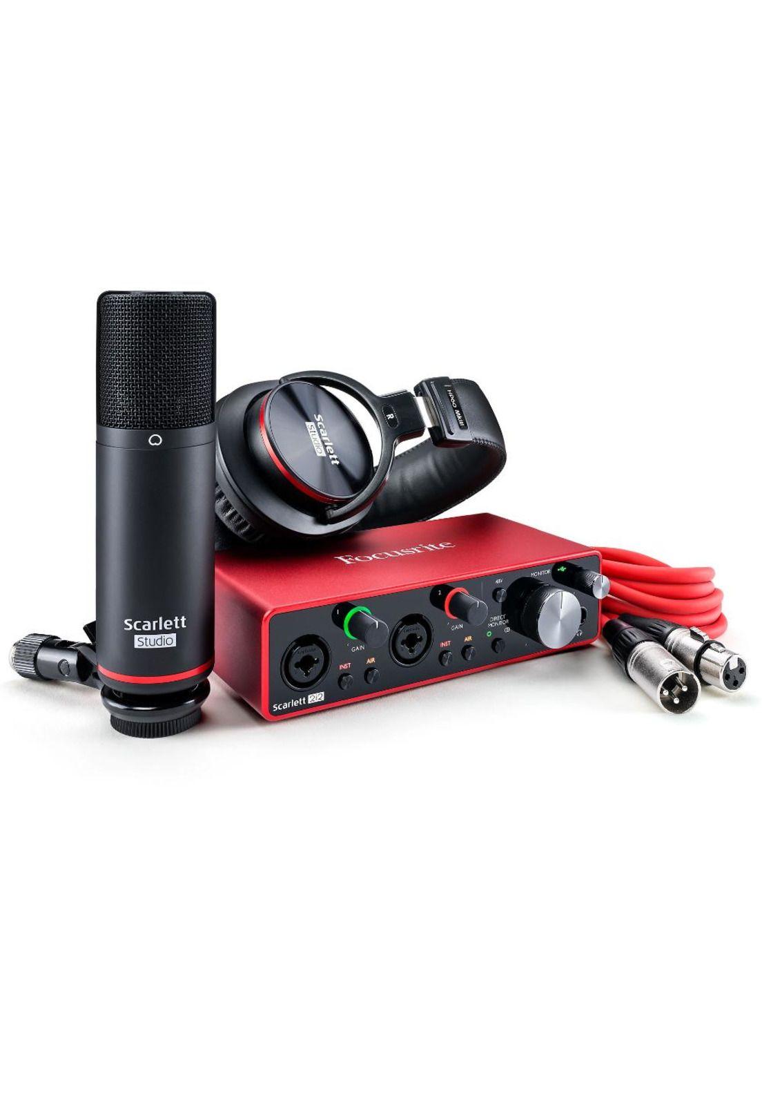 PACK HOMESTUDIO SCARLETT 2i2 STUDIO (MK3) RD-0
