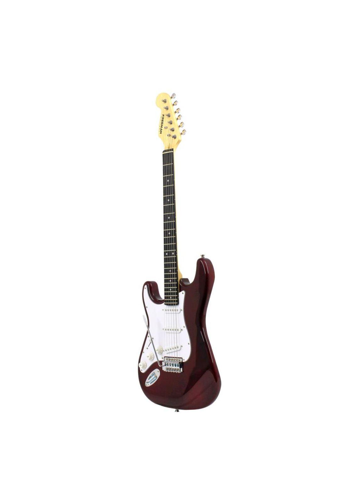 Guitarra eléctrica zurda Freeman FREG1003 rojo vino-1