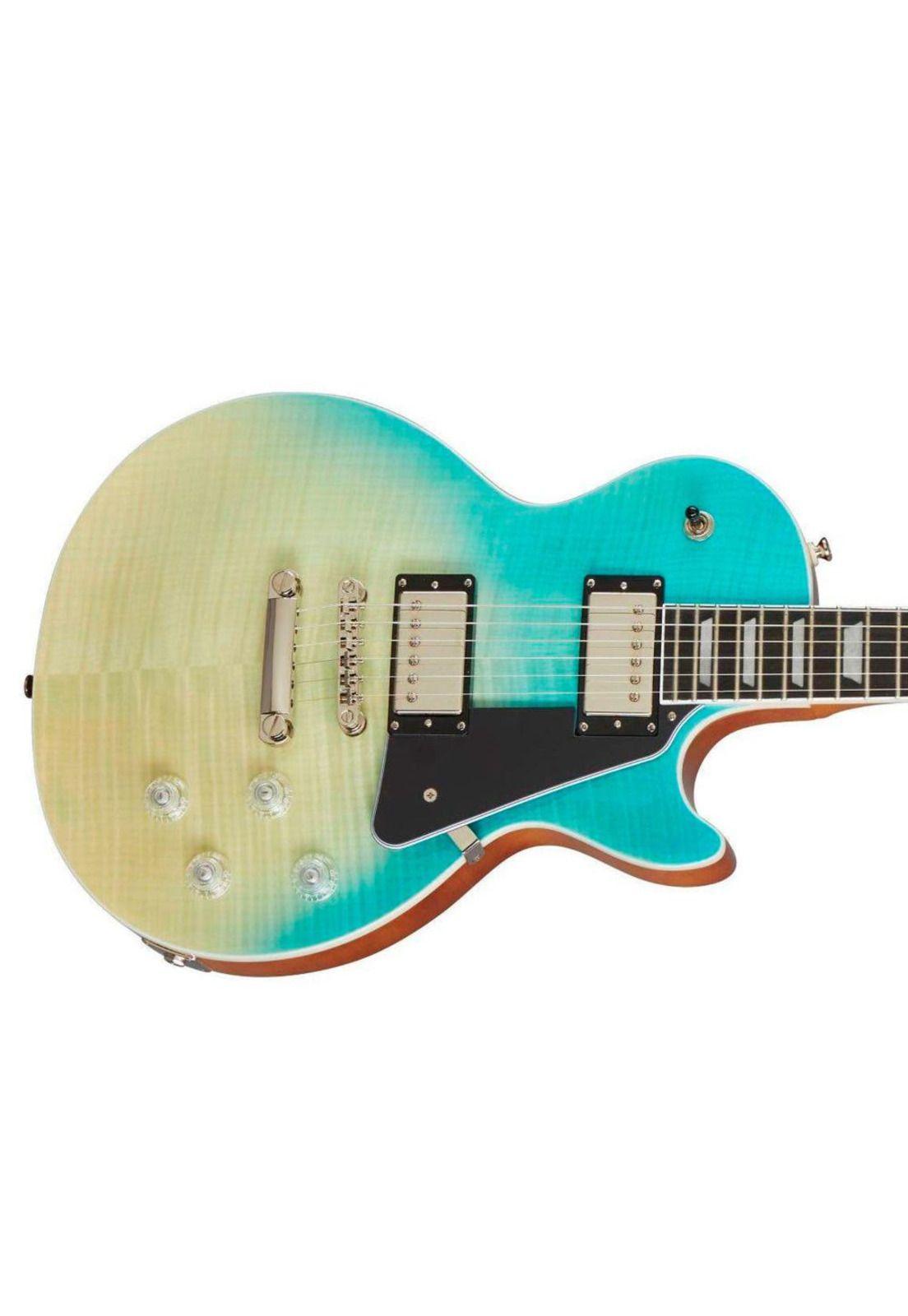 LES PAUL MODERN FIGURED GUITARRA ELECTRICA CARIBBEAN BLUE FADE EPIPHONE-1