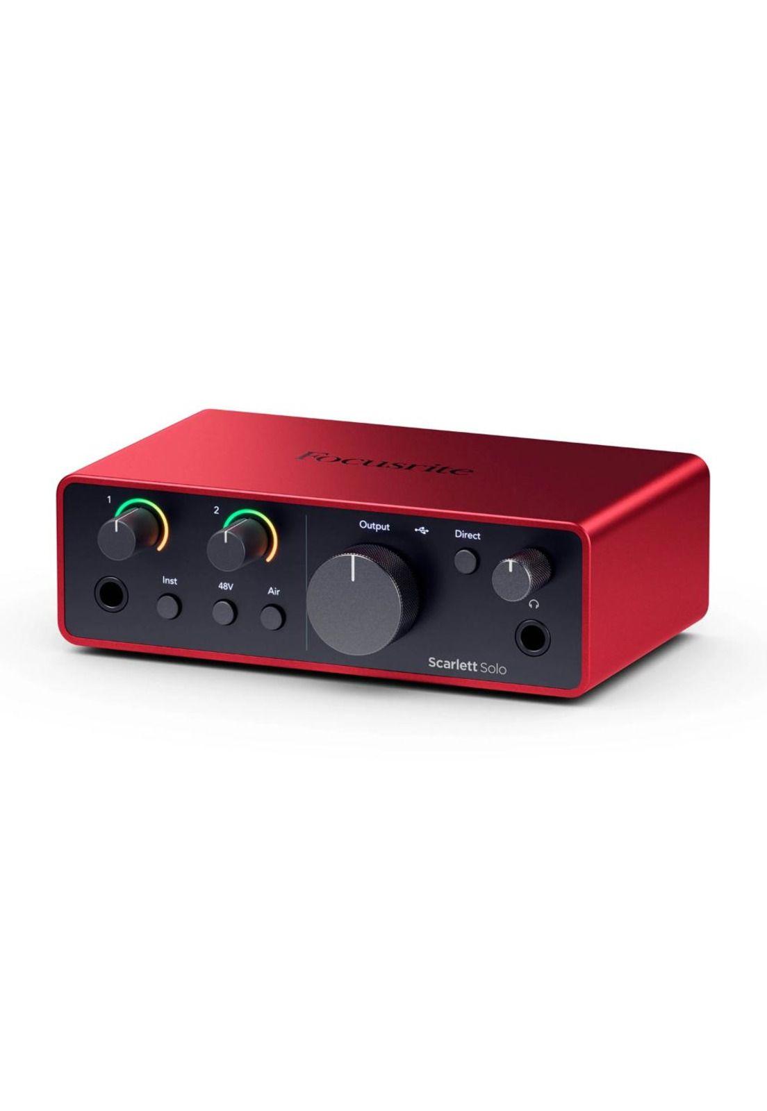 Interfaz De Audio Focusrite Scarlett Solo 4th Gen-2