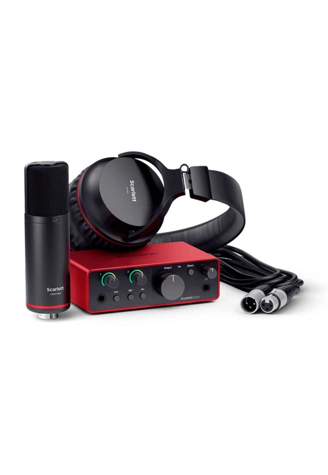 Pack de audio Focusrite Studio Scarlett Solo 4th gen-0