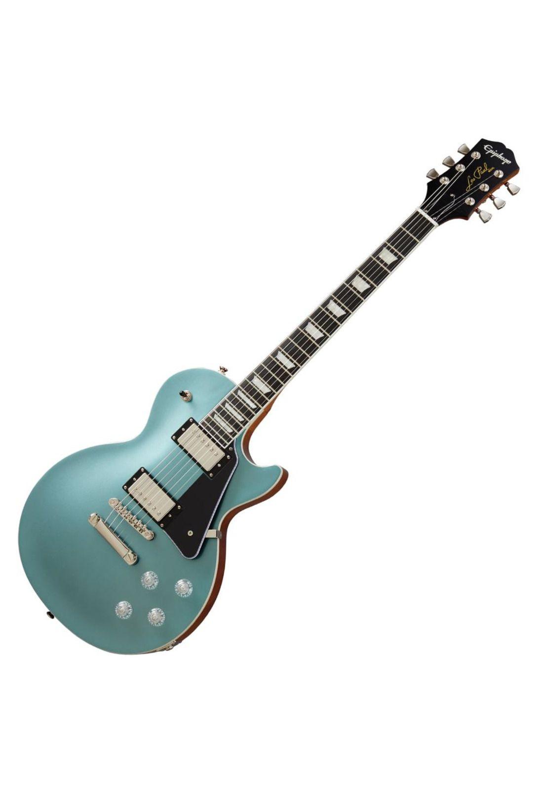 Guitarra eléctrica Epiphone Les Paul Modern - Faded Pelham Blue-0