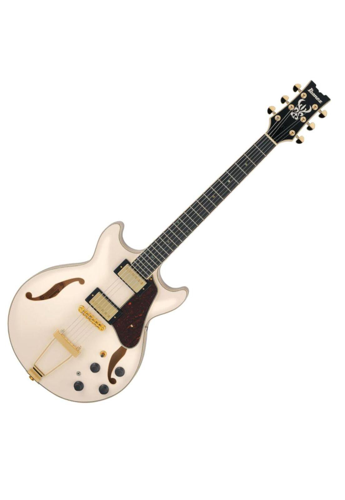 Guitarra eléctrica Hollow Ibanez AMH90 - Ivory-0