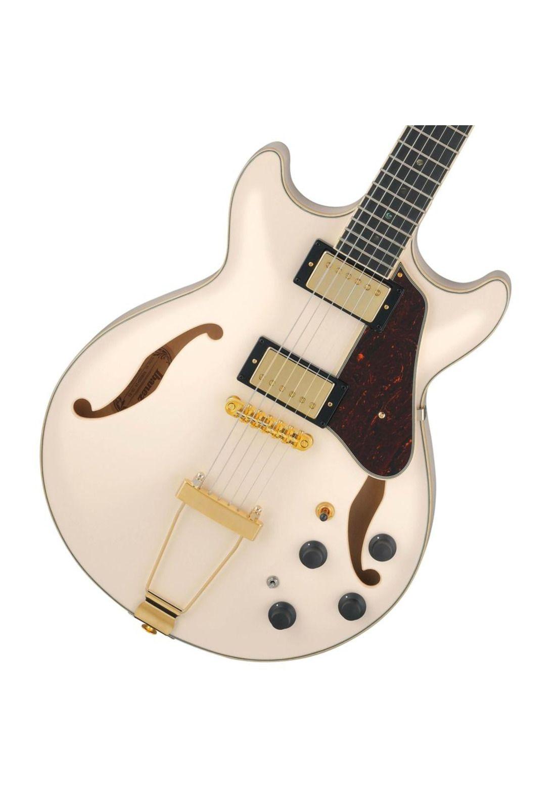 Guitarra eléctrica Hollow Ibanez AMH90 - Ivory-3