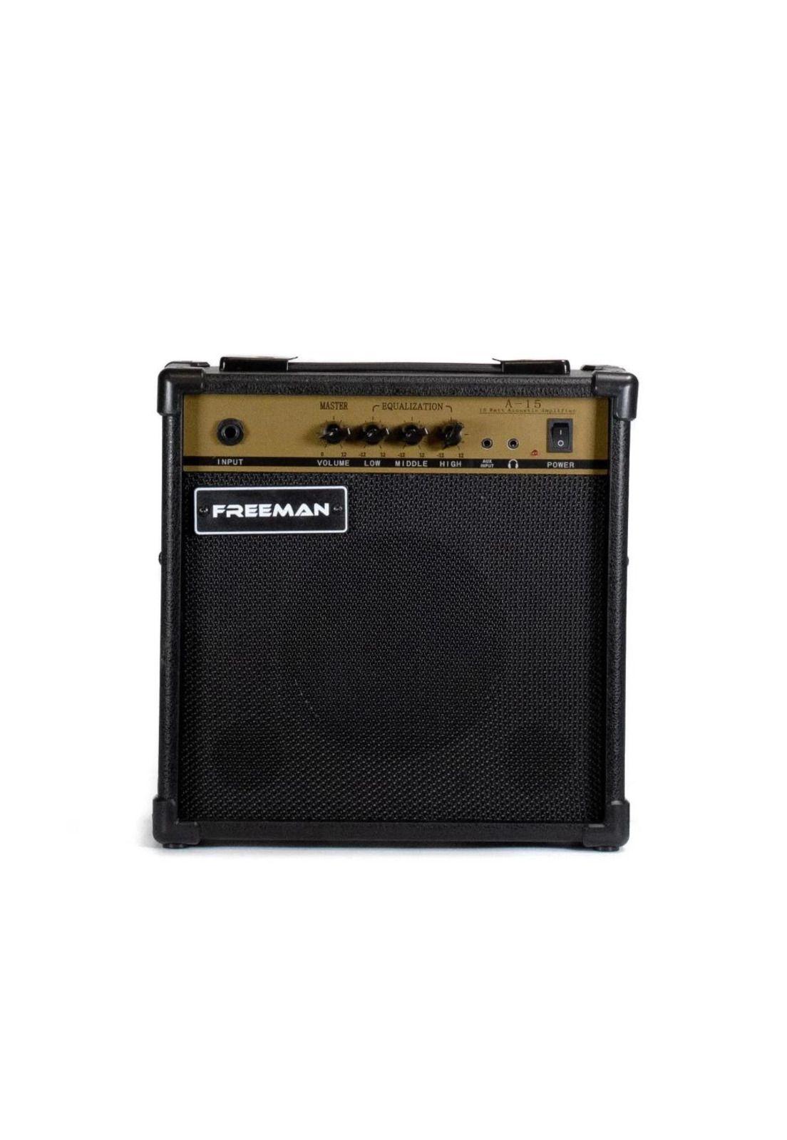 Pack de Guitarra Electroacústica Freeman FR-CG44CEQ - Negra-1