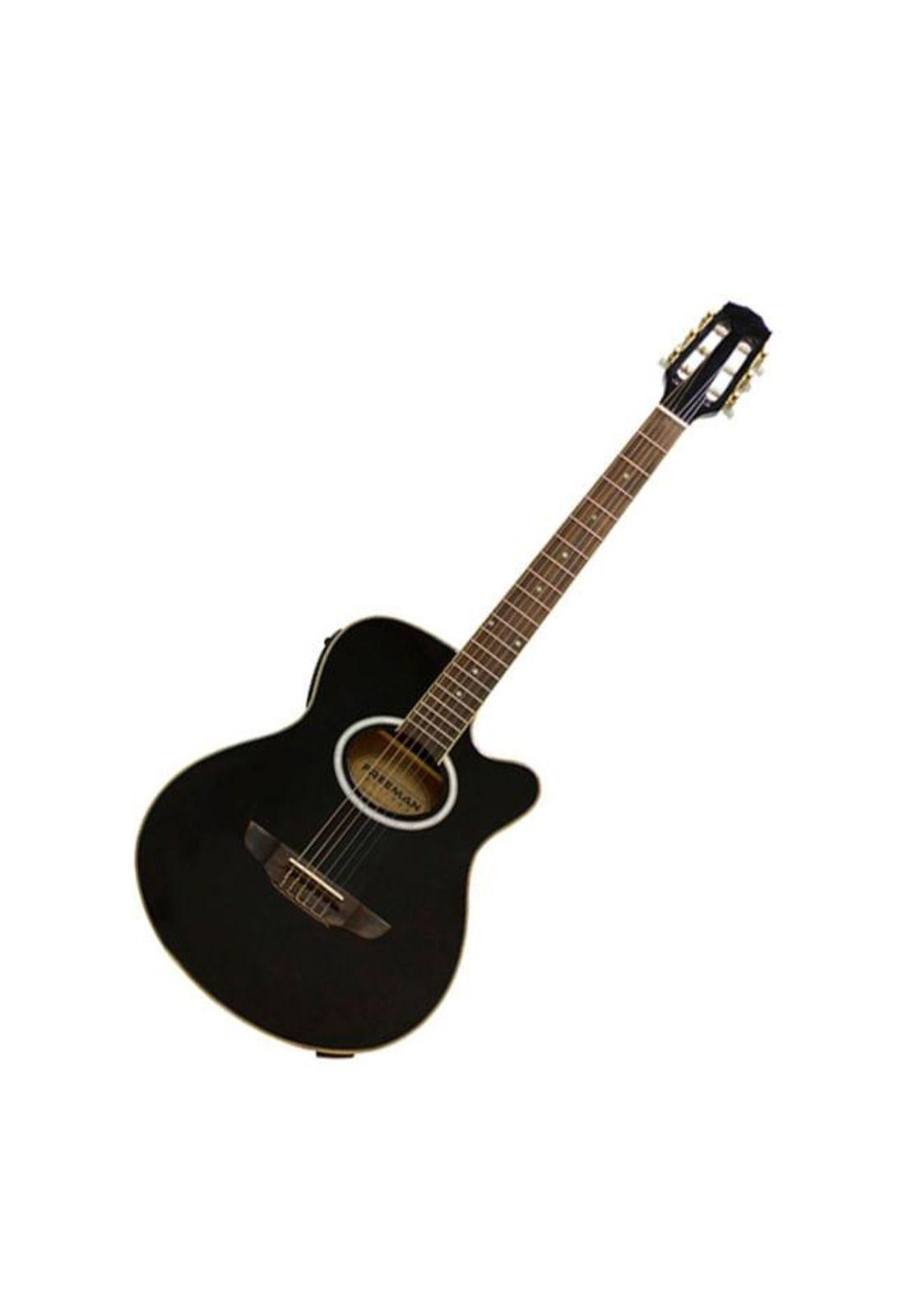 Guitarra eléctroacústica Freeman FRA95NCET - Black-0