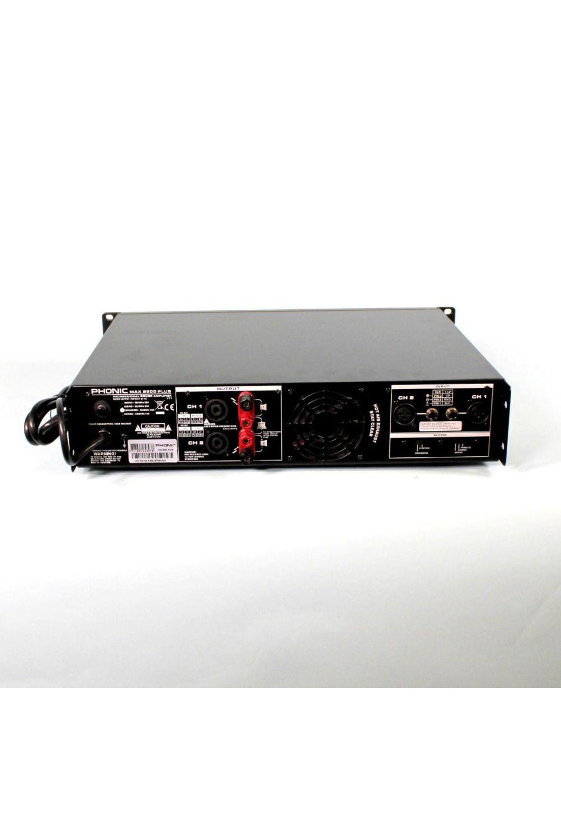 Amplificador de potencia Phonic MAX 2500 PLUS-0