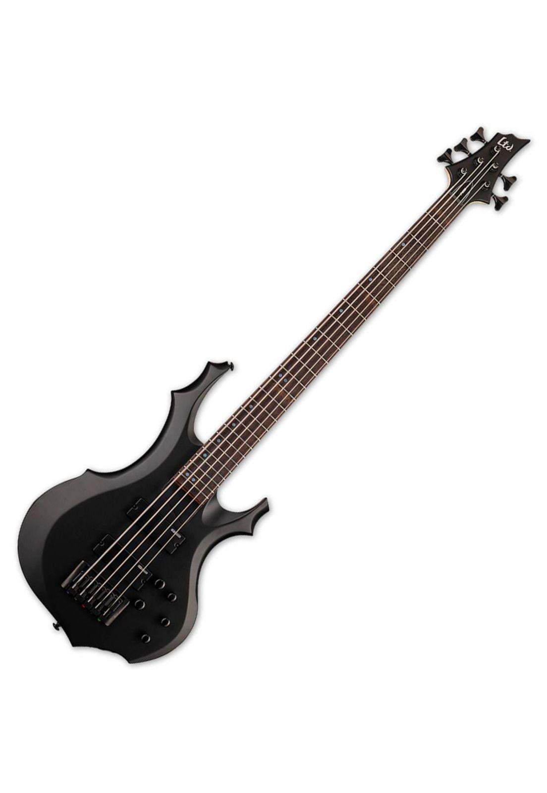 Bajo eléctrico LTD F-205 - Black Satin 5 cuerdas-0