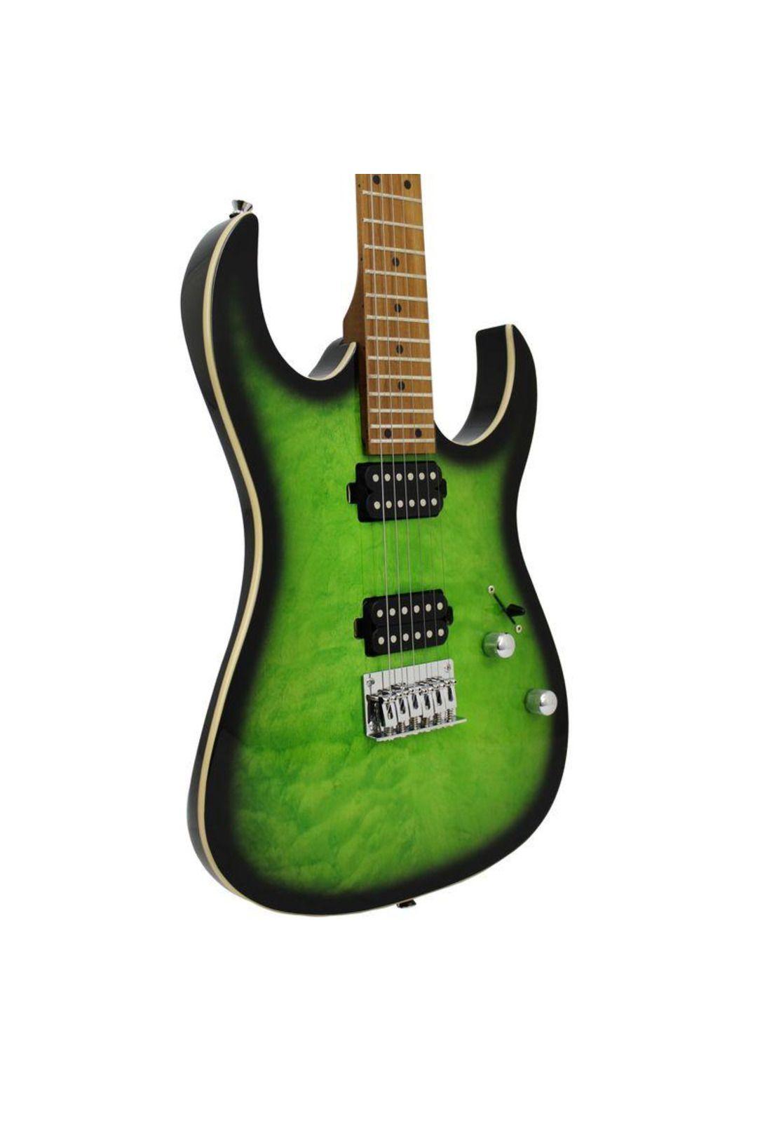 Guitarra eléctrica Freeman SRG-180 FMT GNB Verde-1