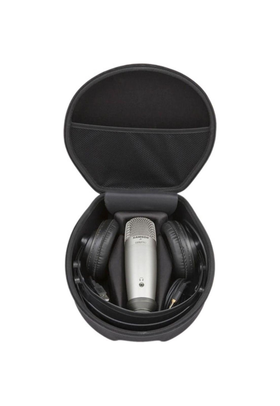 Pack de micrófono y audífonos Samson USB C01U/SR850 Pro Recording/Podcast-9