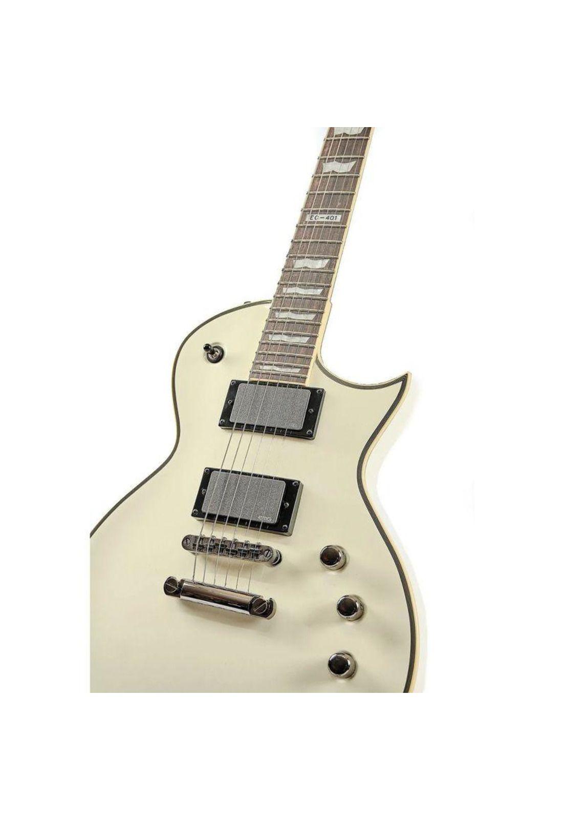 Guitarra eléctrica LTD EC401 - Olympic White-1