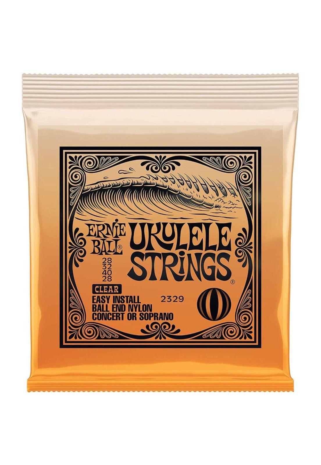 P02329 CONC/SOPR NYLON CUERDAS UKELELE CLEAR ERNIE BALL-0