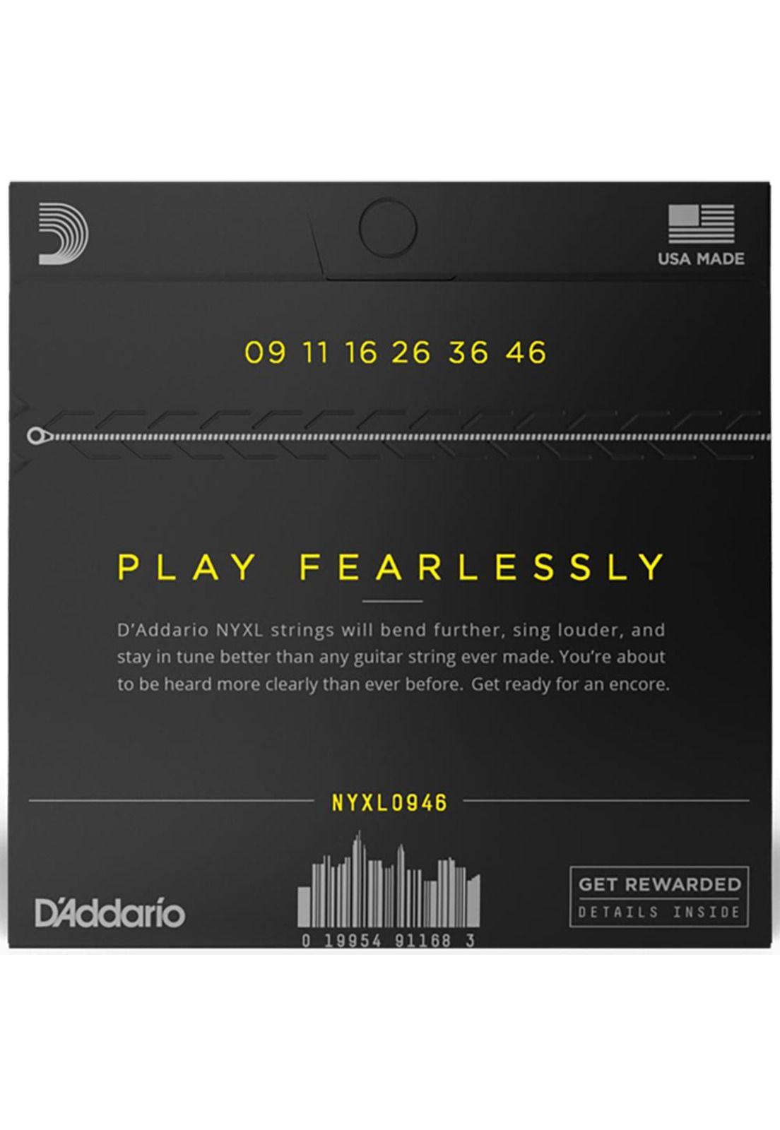 Cuerdas Guitarra Eléctrica Daddario NYXL0946, 09-46-2