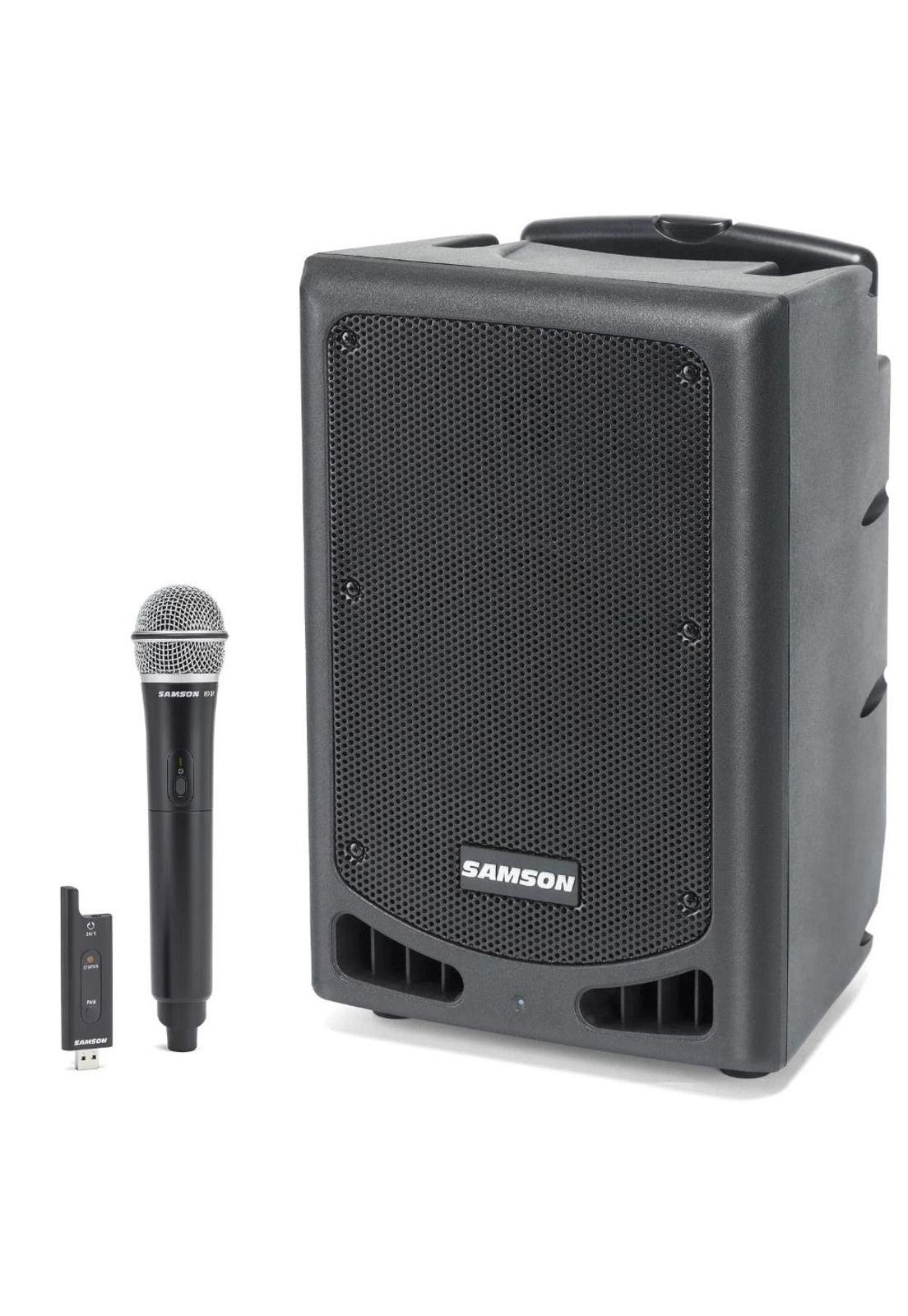 Caja acústica activa Samson XP208W con Mic/BT-0